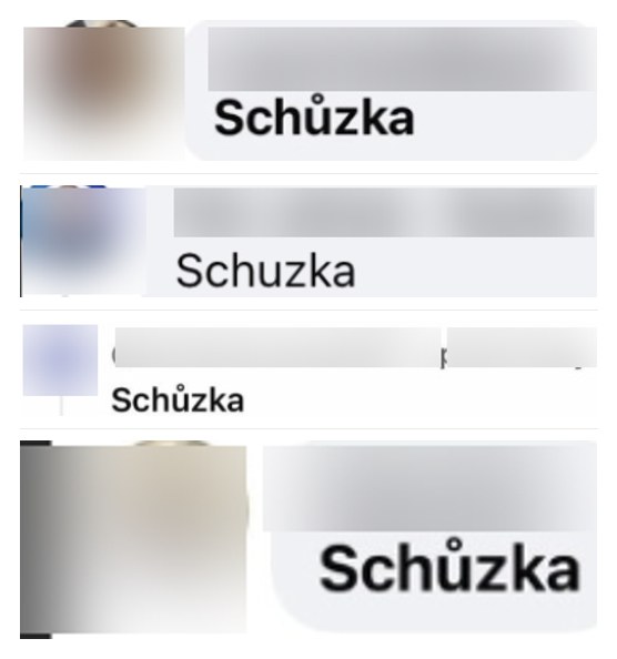 Lidé komentují Schůzka